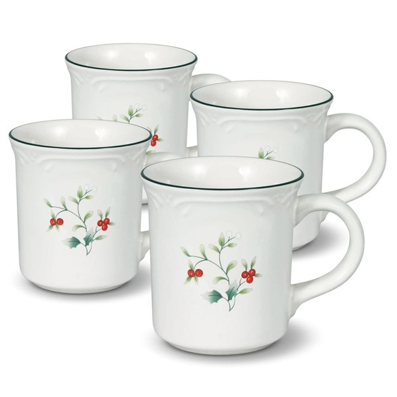 Pfaltzgraff Winterberry 12oz Coffee Mugs- Set of 9 - Picture 2 of 6